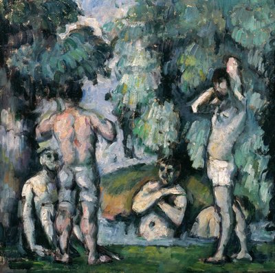 Die fünf Badenden, ca. 1875-77 von Paul Cézanne